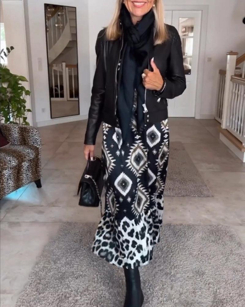 ZELLA | Luxe Geo Print Dress