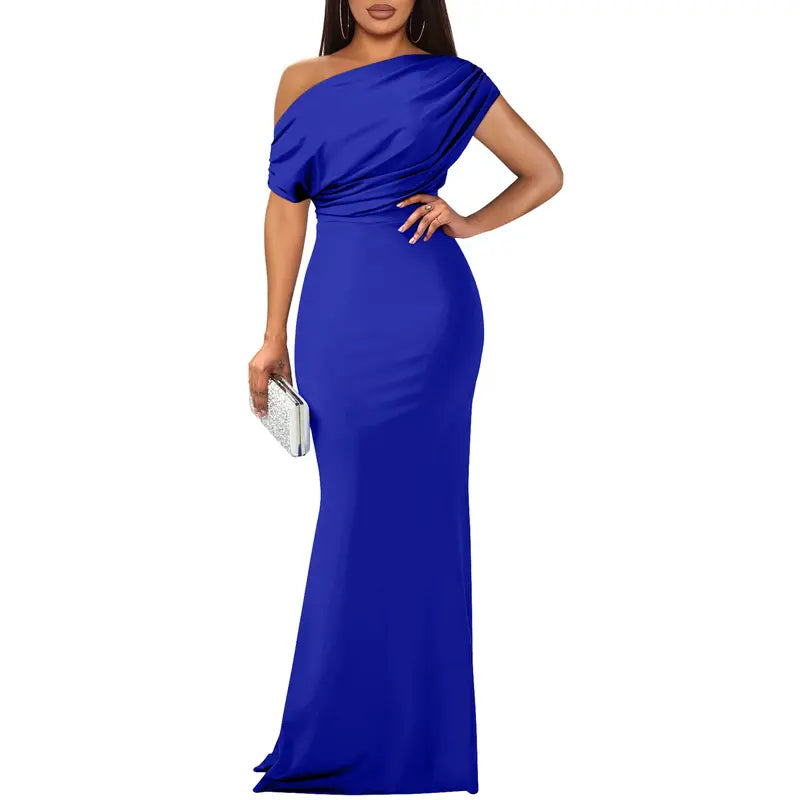 ROSELYN | Elegant Off-Shoulder Bodycon Evening Gown