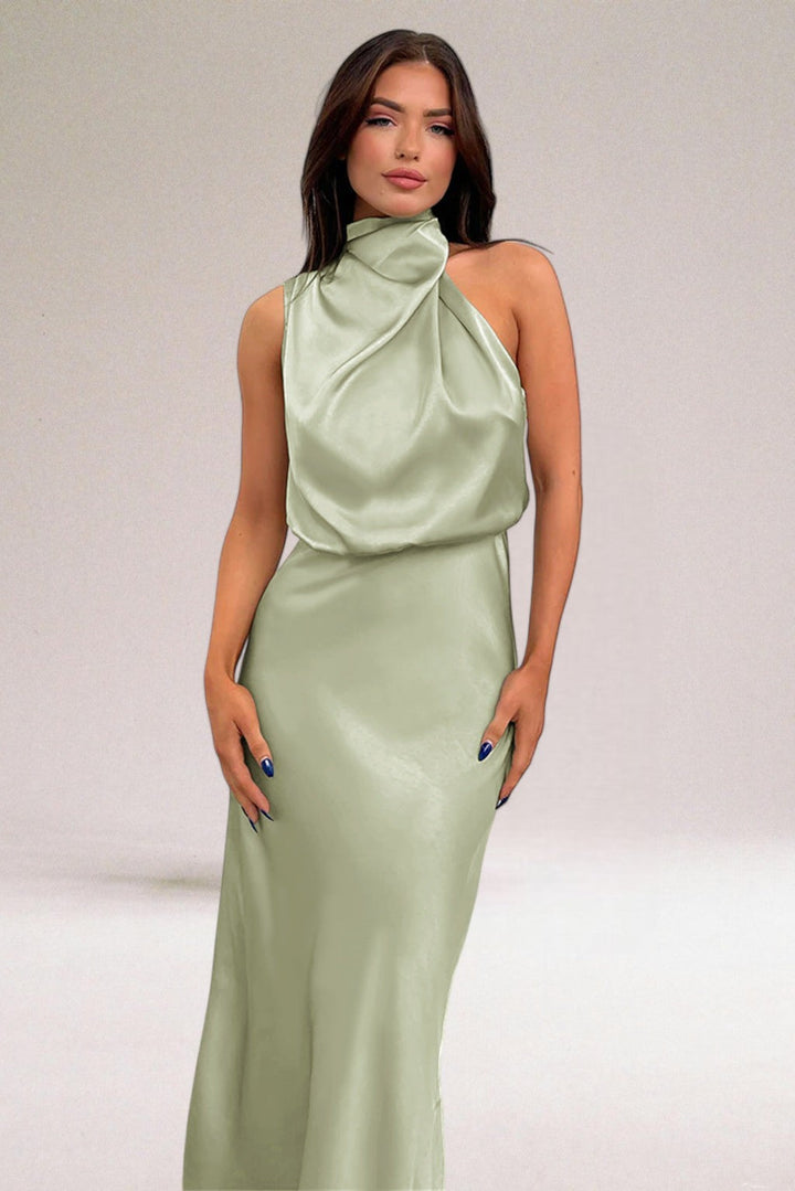 ELARA | Elegant Satin Evening Dress