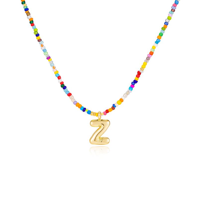 MACY | Colorful Bubble Letter Necklace