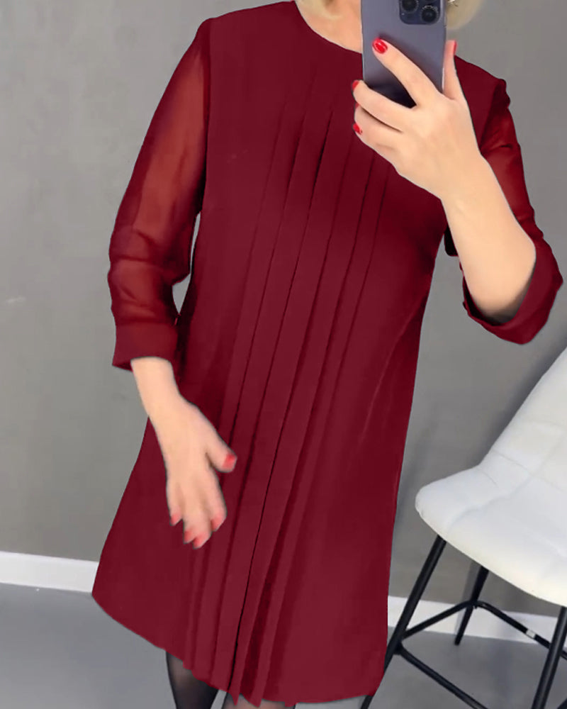 MARGOT | Elegant Pleated Dress
