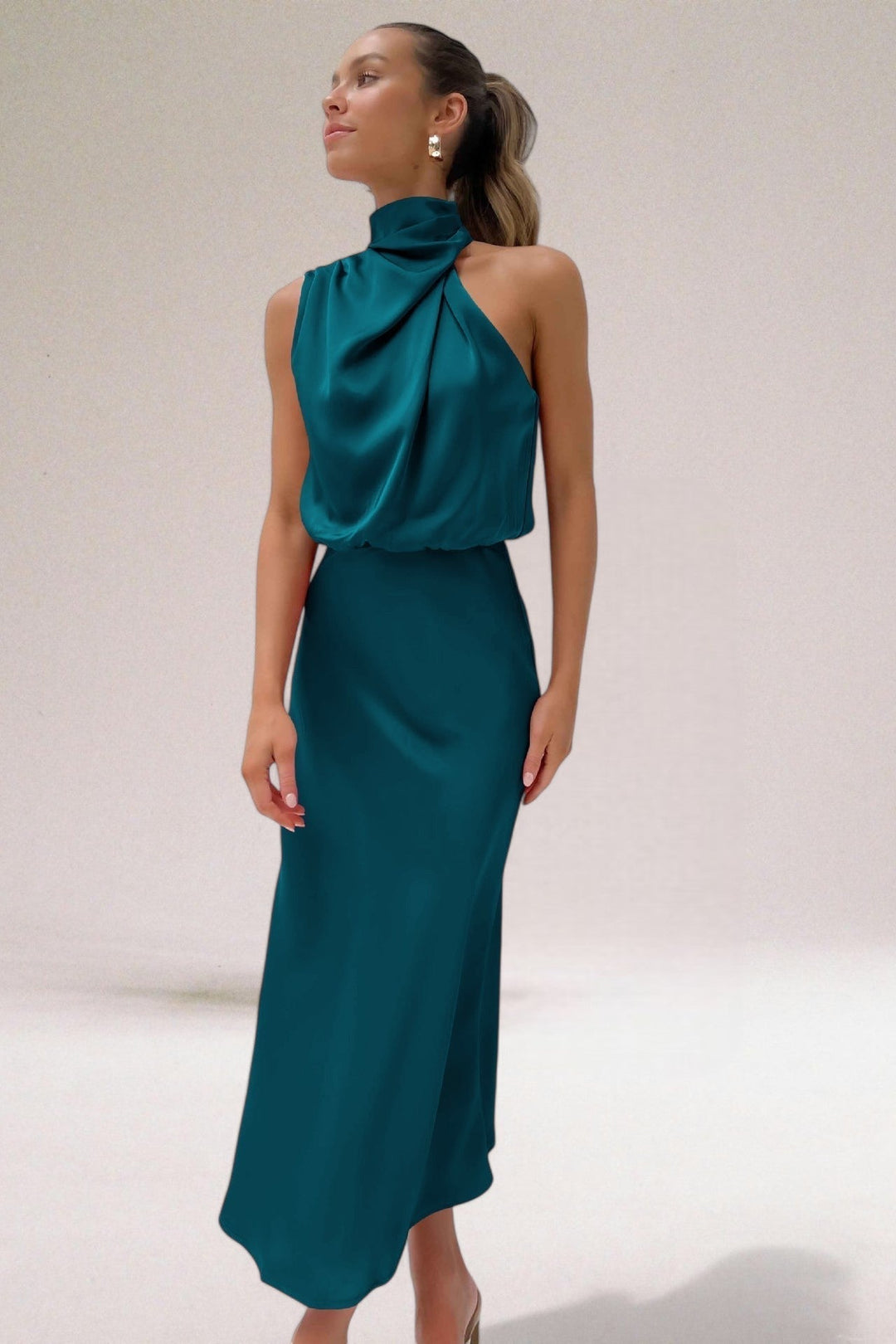 ELARA | Elegant Satin Evening Dress