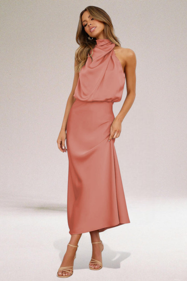 ELARA | Elegant Satin Evening Dress