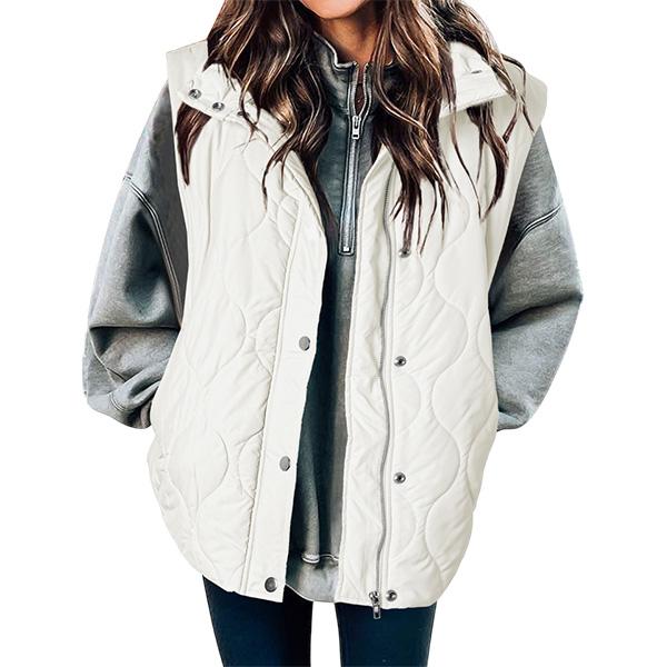 OLIVIA | Women's Casual Oversized Puffer Vest with Stand Collar