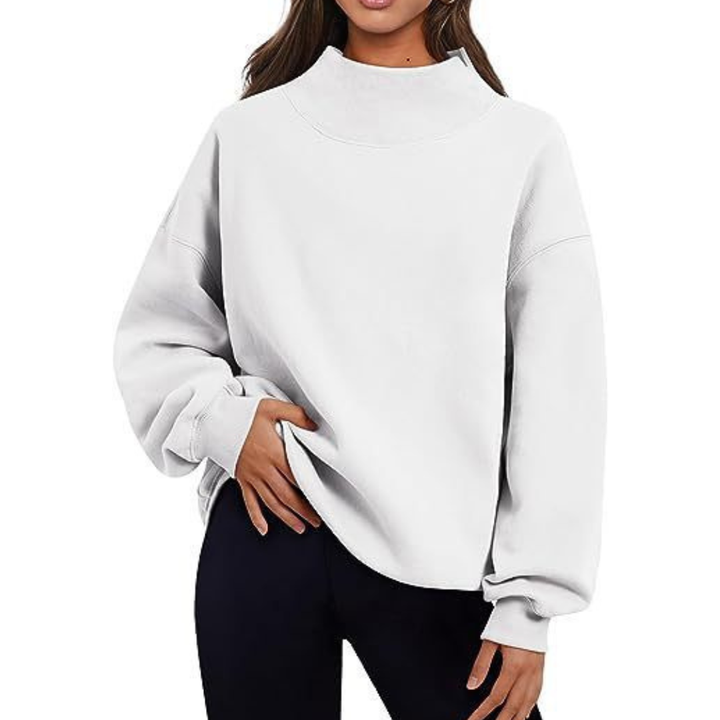 LESLY | Women's Oversized Turtleneck Sweatshirt Long Sleeve Pullover