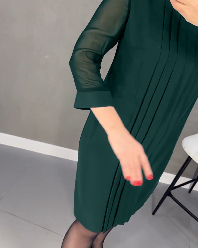 MARGOT | Elegant Pleated Dress