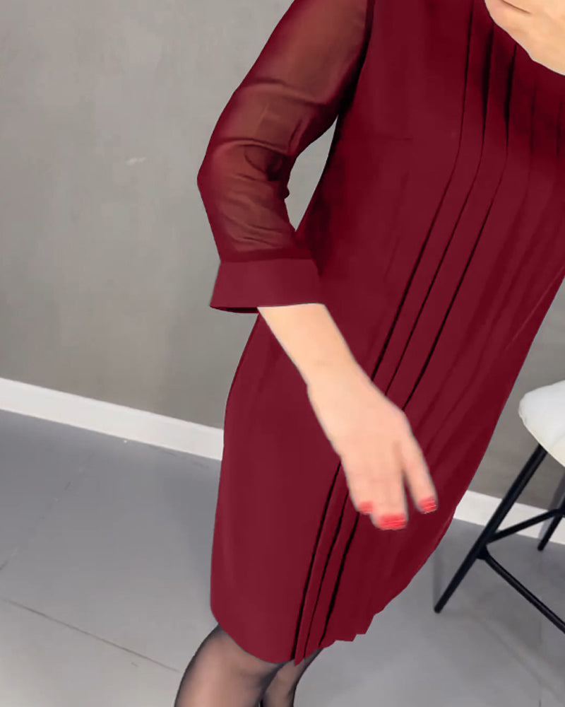 MARGOT | Elegant Pleated Dress