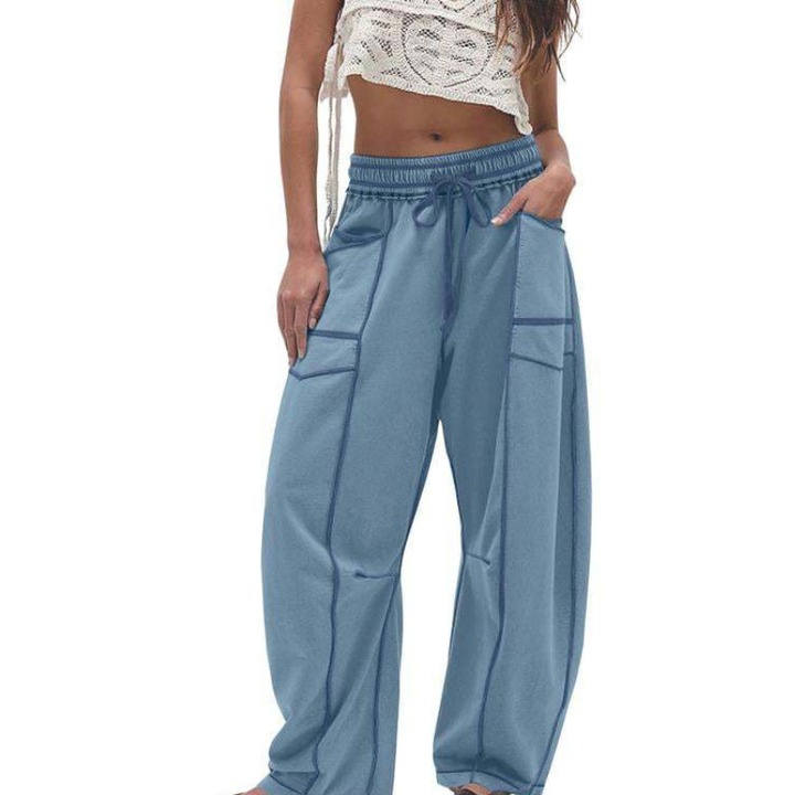 RYZA | Baggy Wide Leg Joggers with Cozy Fleece Lining