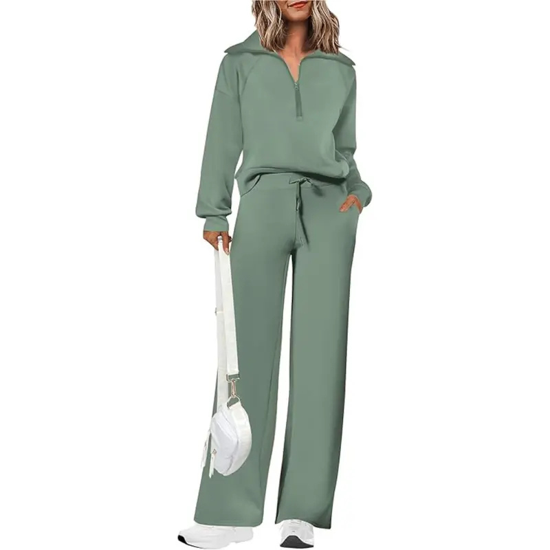 MARA | Casual Matching Sweatshirt and Wide Leg Pants Set