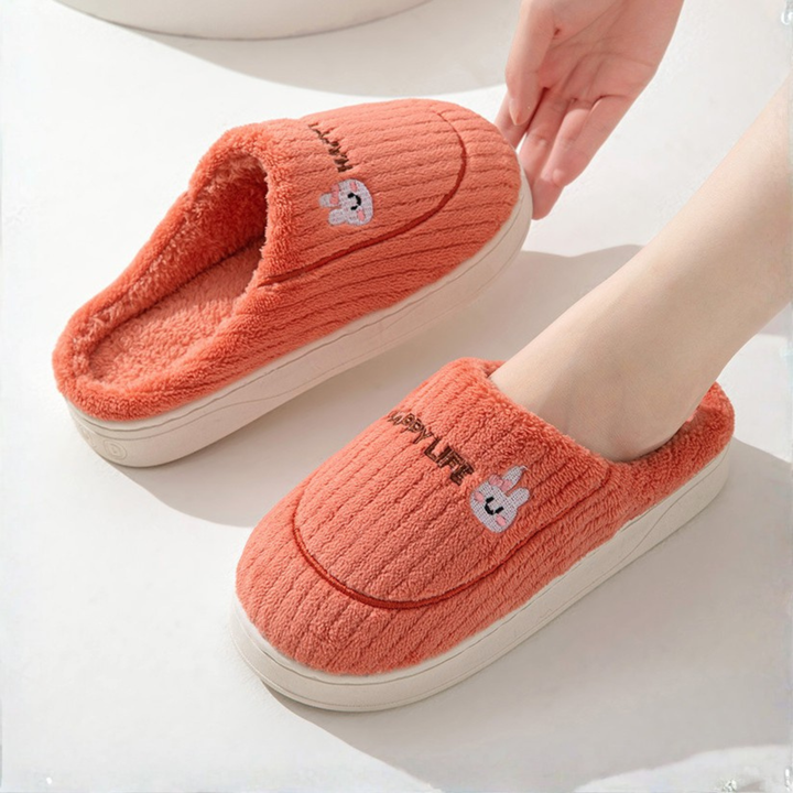 DAMINI | Comfy Fluffy Indoor Plush Non-Slip Slippers