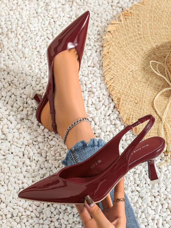 CLARA | Women Pointed Toe Slingback Heels for Work & Daily Wear