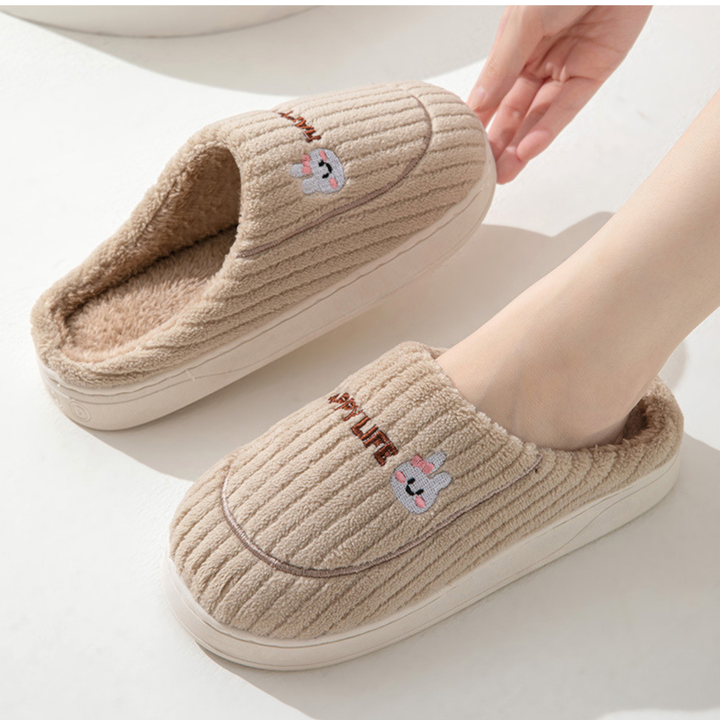 DAMINI | Comfy Fluffy Indoor Plush Non-Slip Slippers
