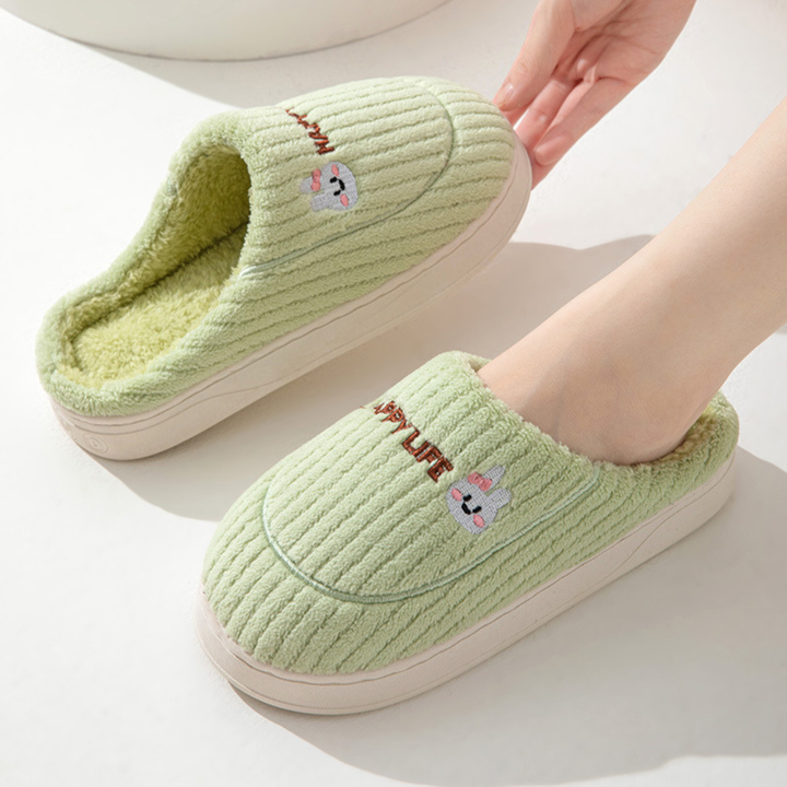 DAMINI | Comfy Fluffy Indoor Plush Non-Slip Slippers