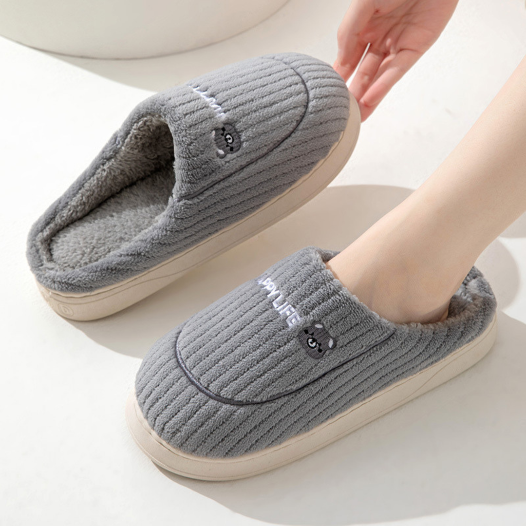 DAMINI | Comfy Fluffy Indoor Plush Non-Slip Slippers