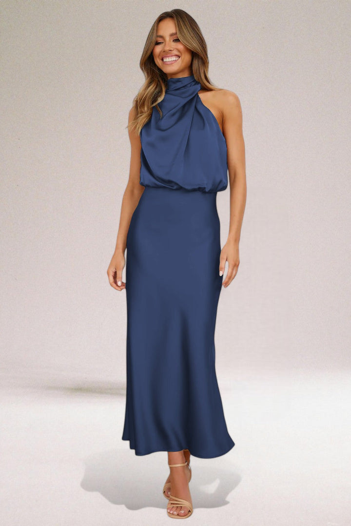 ELARA | Elegant Satin Evening Dress