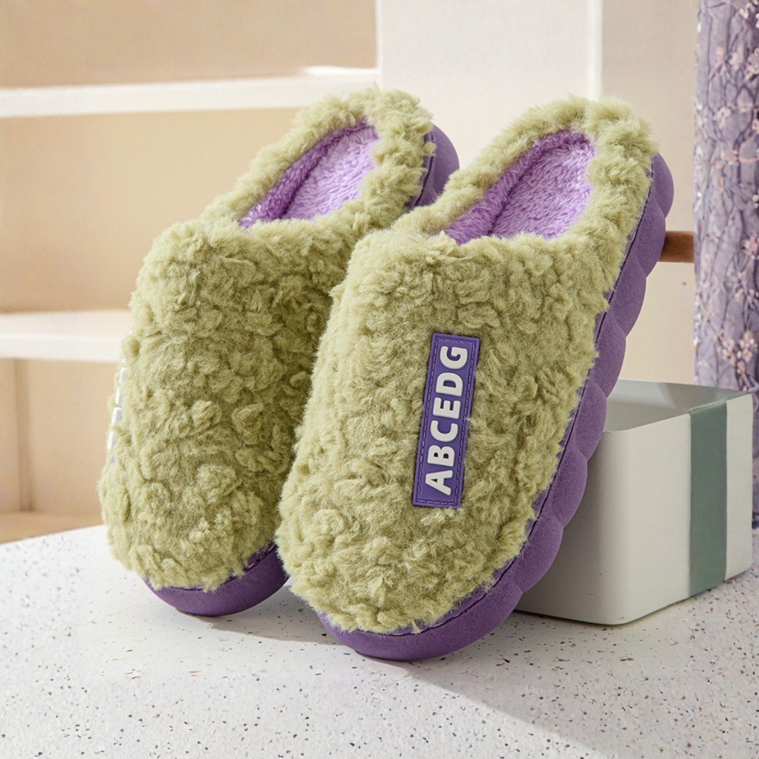 DAMINI | Comfy Fluffy Indoor Plush Non-Slip Slippers