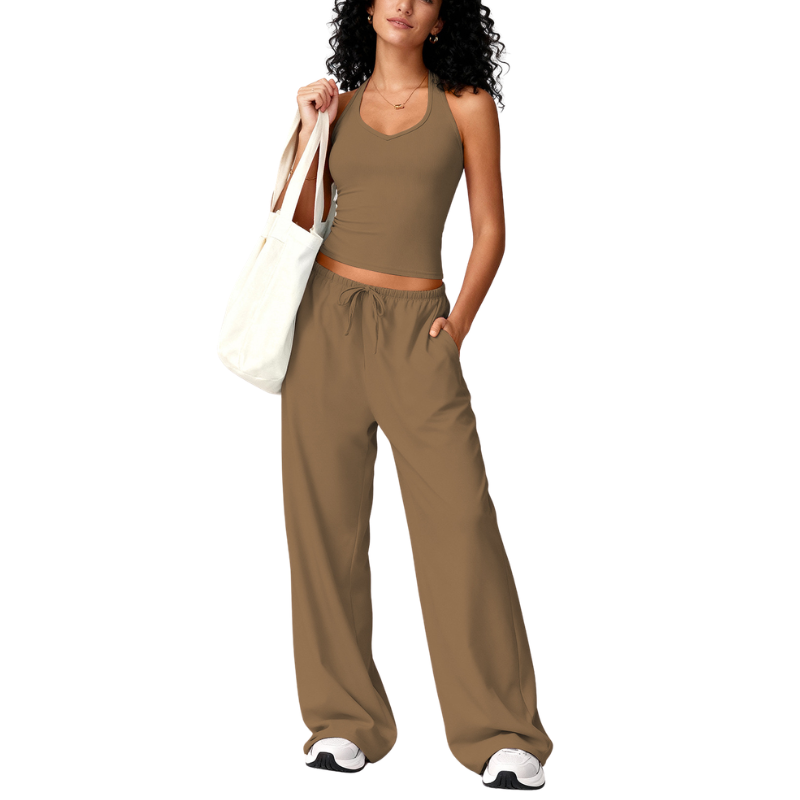 ELLIANA | Sporty Two Piece Gym Workout Set