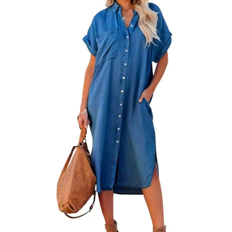 XYZA | Timeless Loose Fit Midi Dress
