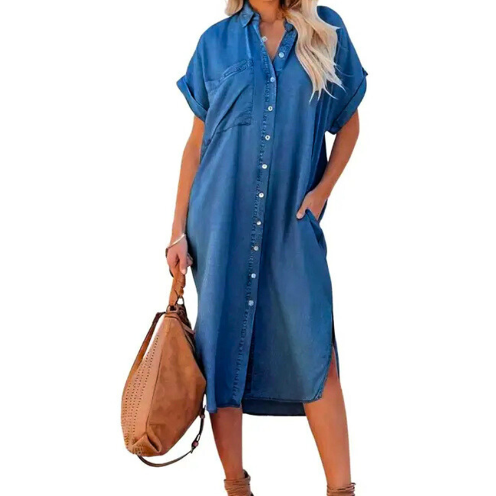XYZA | Timeless Loose Fit Midi Dress