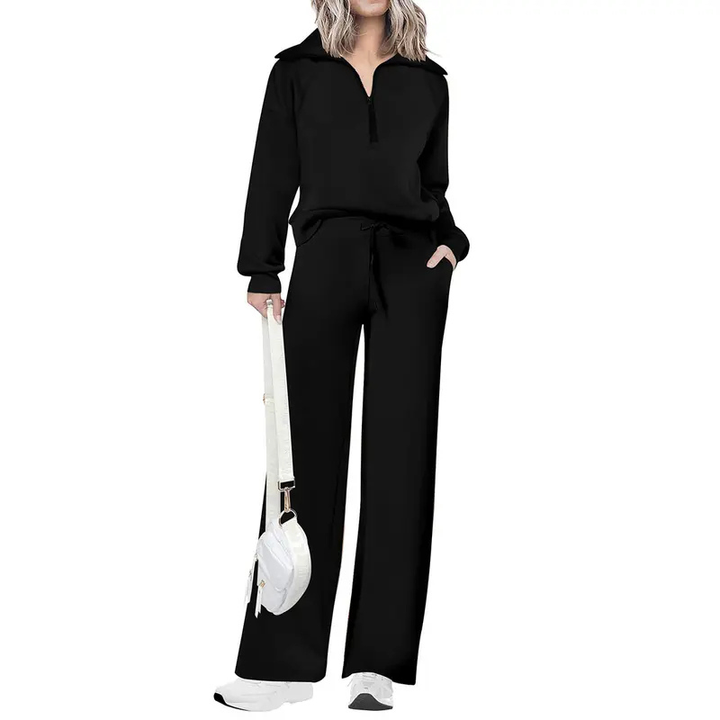 MARA | Casual Matching Sweatshirt and Wide Leg Pants Set