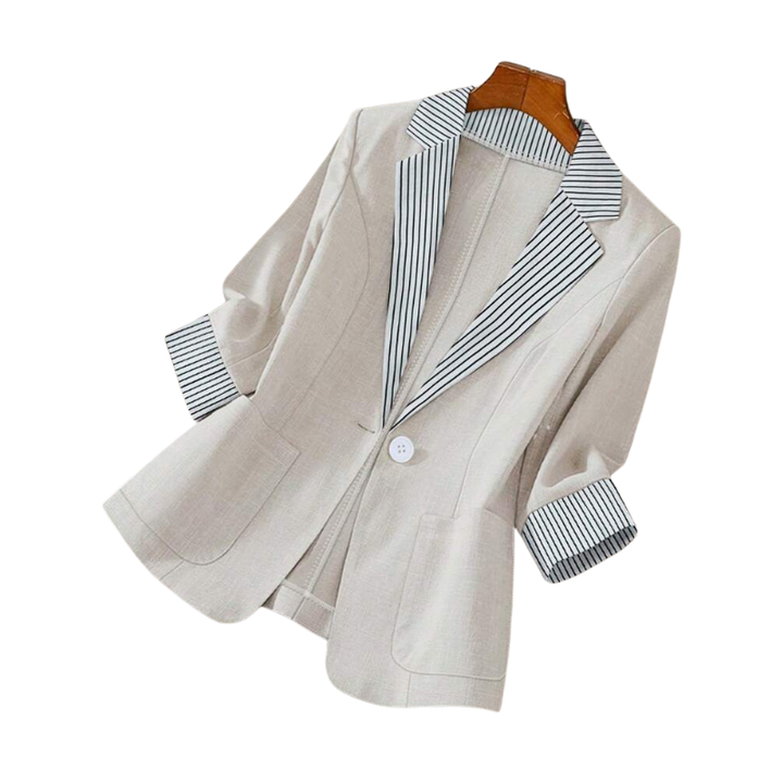 CECILIA | Classic Tailored Fitted Single-Button Blazer
