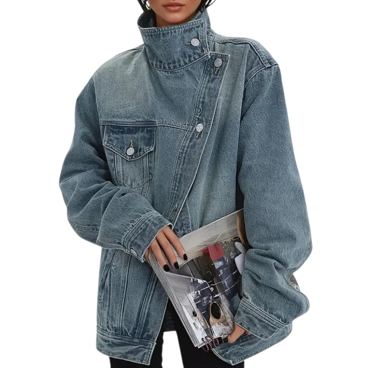 SARAH | Street Style Trendy Asymmetric Button Jacket