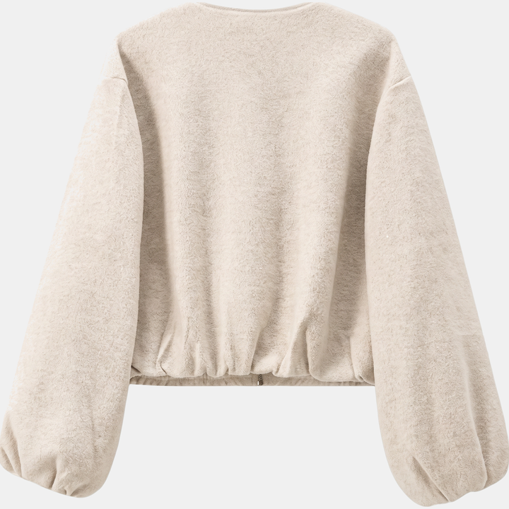 Bomber femme court et oversize, zippé pour la mi-saison
