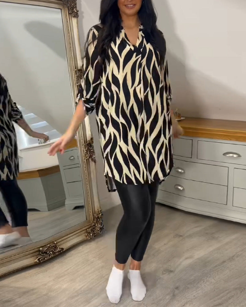 ALEXANDRA | Printed Loose-Fit Top