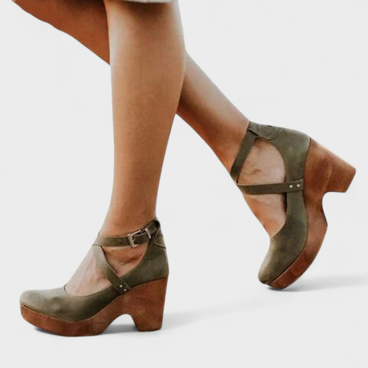 ELARU | Classic Comfort Wedge Sandals