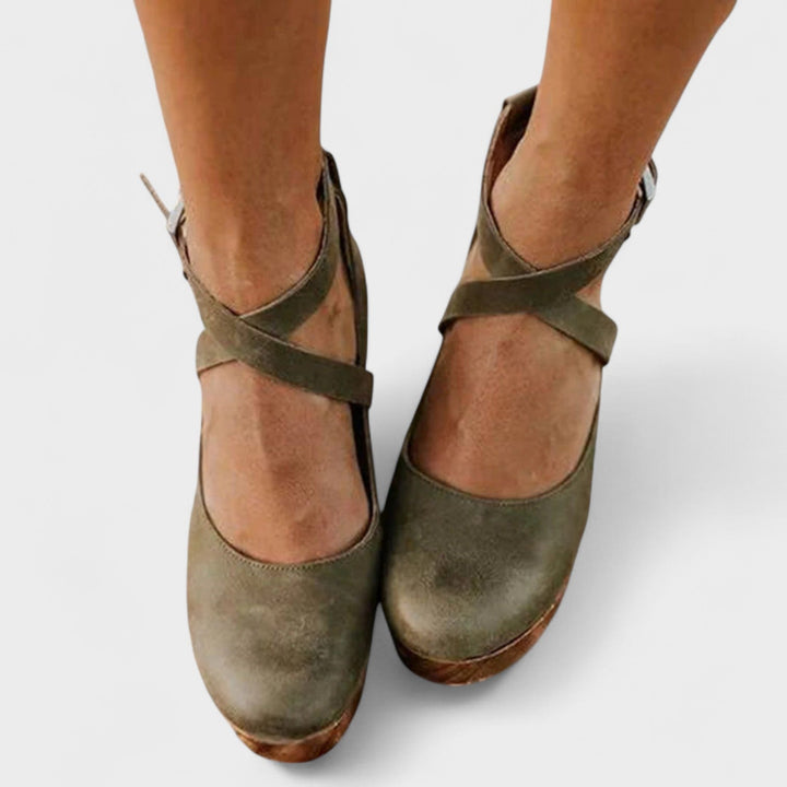 ELARU | Classic Comfort Wedge Sandals