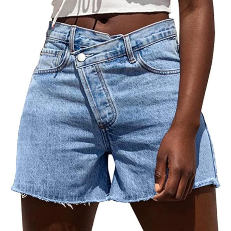 BITUIN | Casual High Waisted Crossover Summer Shorts