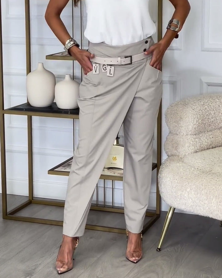 EMILIA | High-Waist Pants + Free Belt