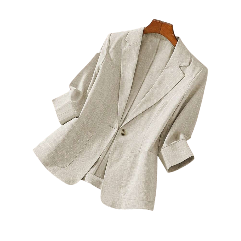 CECILIA | Classic Tailored Fitted Single-Button Blazer