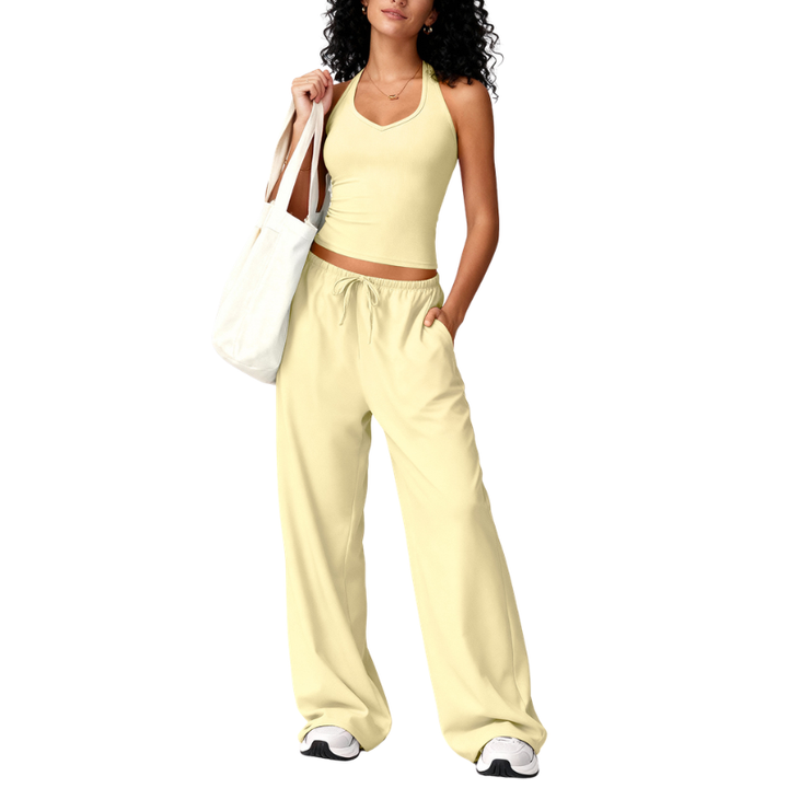 ELLIANA | Sporty Two Piece Gym Workout Set