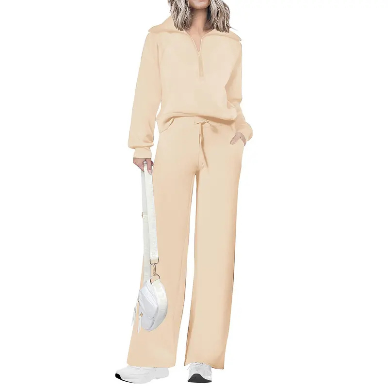MARA | Casual Matching Sweatshirt and Wide Leg Pants Set