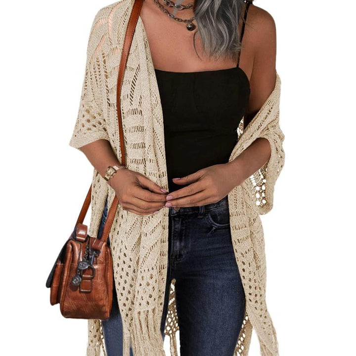 ZARELLA | Comfy Summer Hollow Tassel Outwear
