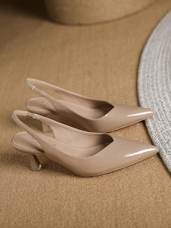 CLARA | Women Pointed Toe Slingback Heels for Work & Daily Wear