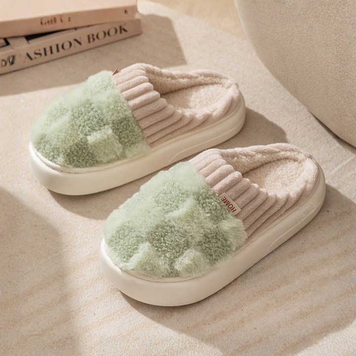 DAMINI | Comfy Fluffy Indoor Plush Non-Slip Slippers