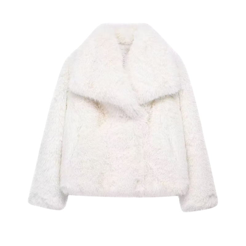 MARIA | Stylish Plush Oversized Faux Fur Coat