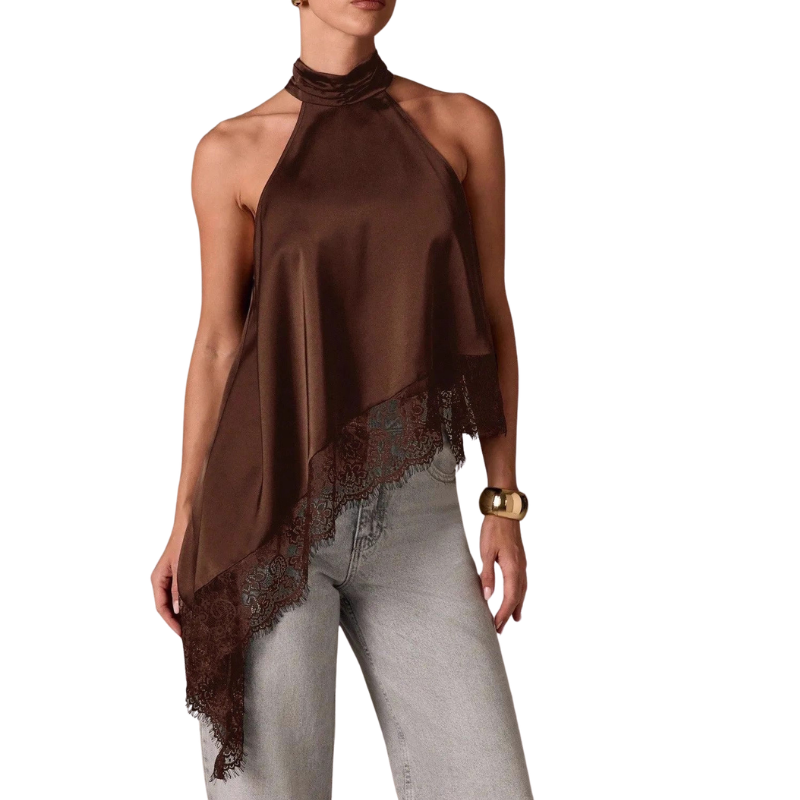 BLOSSOM | Elegant Halter Evening Top
