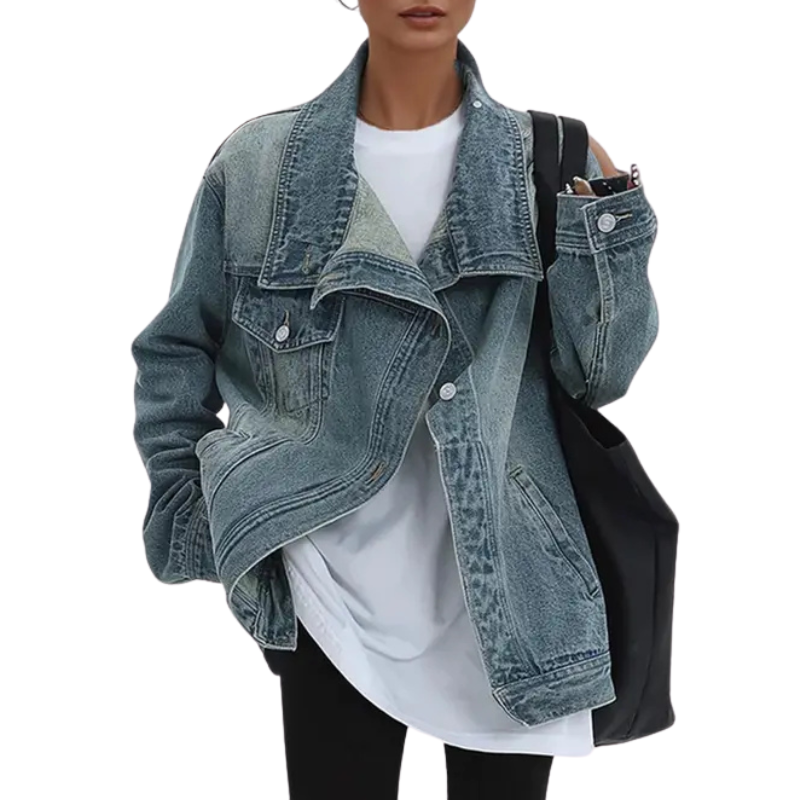 SARAH | Street Style Trendy Asymmetric Button Jacket