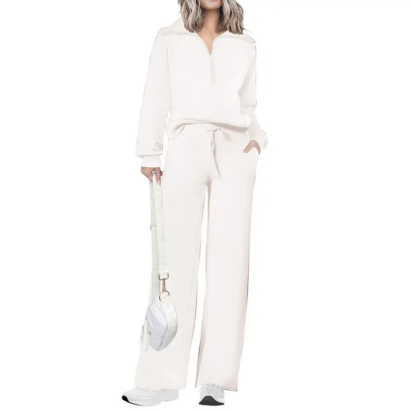 MARA | Casual Matching Sweatshirt and Wide Leg Pants Set