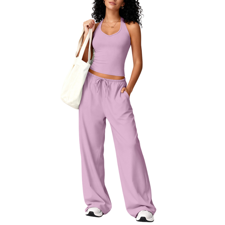 ELLIANA | Sporty Two Piece Gym Workout Set