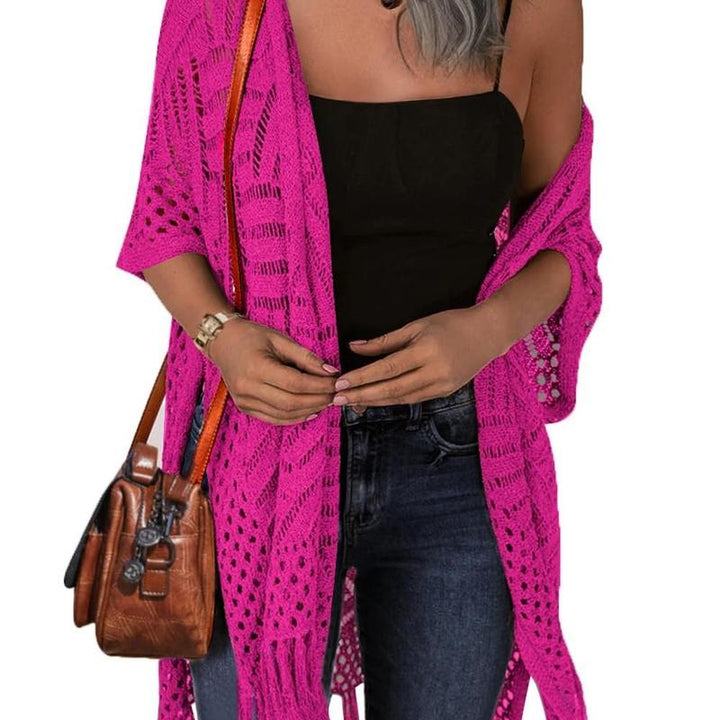 ZARELLA | Comfy Summer Hollow Tassel Outwear