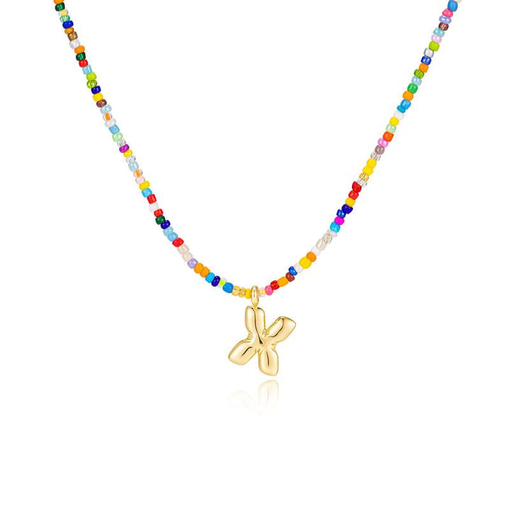 MACY | Colorful Bubble Letter Necklace
