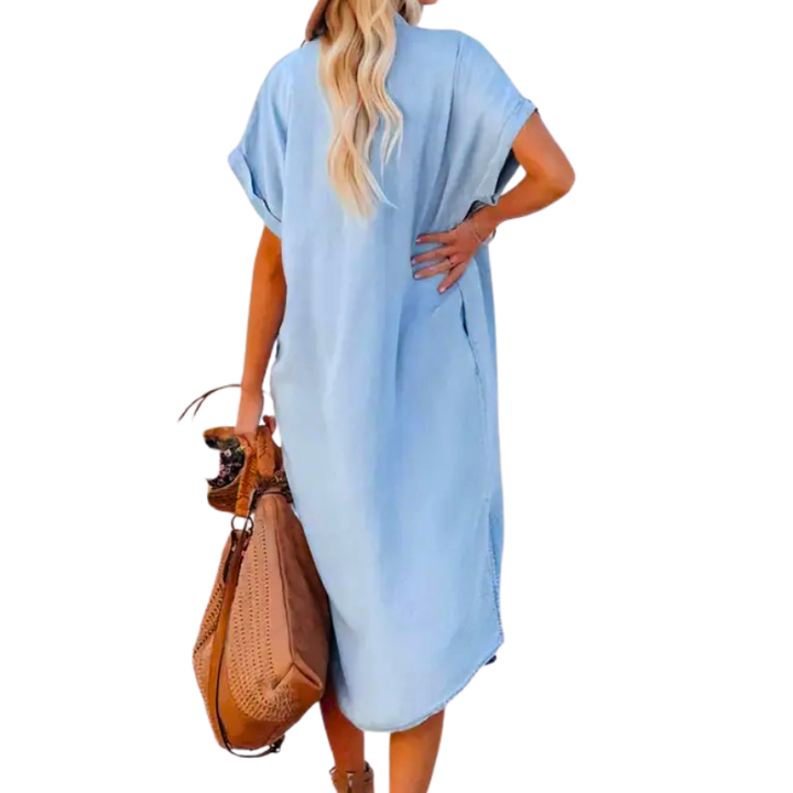 XYZA | Timeless Loose Fit Midi Dress