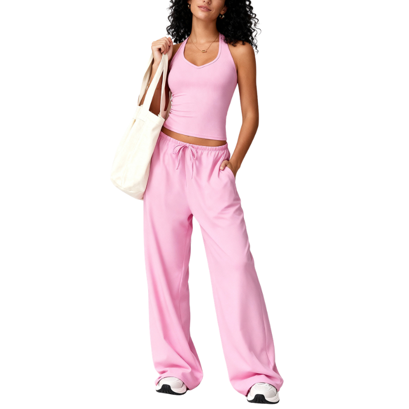 ELLIANA | Sporty Two Piece Gym Workout Set