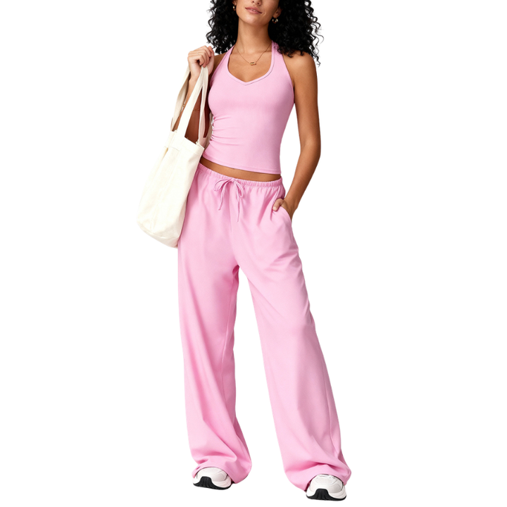 ELLIANA | Sporty Two Piece Gym Workout Set