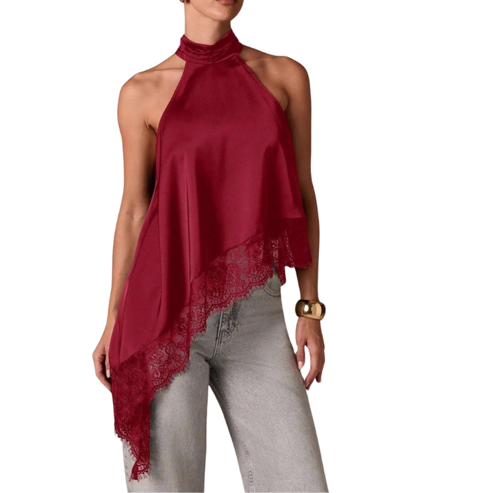 BLOSSOM | Elegant Halter Evening Top