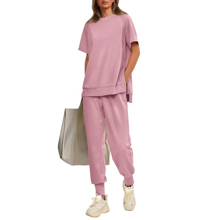 HILARIA | Casual Bishop Sleeve Notched Neck Set